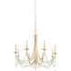 Brentwood 8 Light 32 inch Gold Chandelier Ceiling Light
