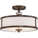 Thorndale 3 Light 15 inch Dark Noble Bronze Semi Flush Mount Ceiling Light