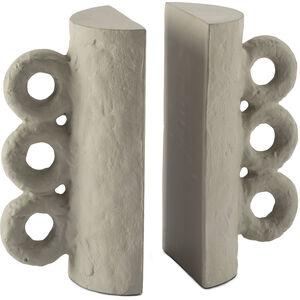 Chandra 8 X 4 inch Grey Bookend Set