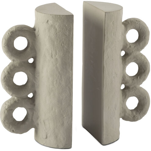Chandra 8 X 4 inch Grey Bookend Set