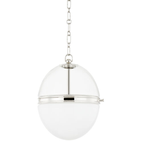 Donnell 1 Light 12.5 inch Polished Nickel Pendant Ceiling Light