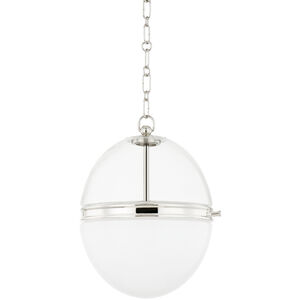 Donnell 1 Light 12.5 inch Polished Nickel Pendant Ceiling Light