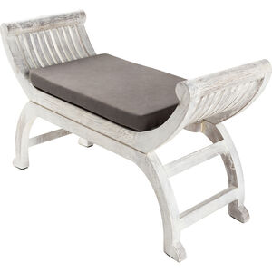 Brittany Charcoal Upholstered Bench