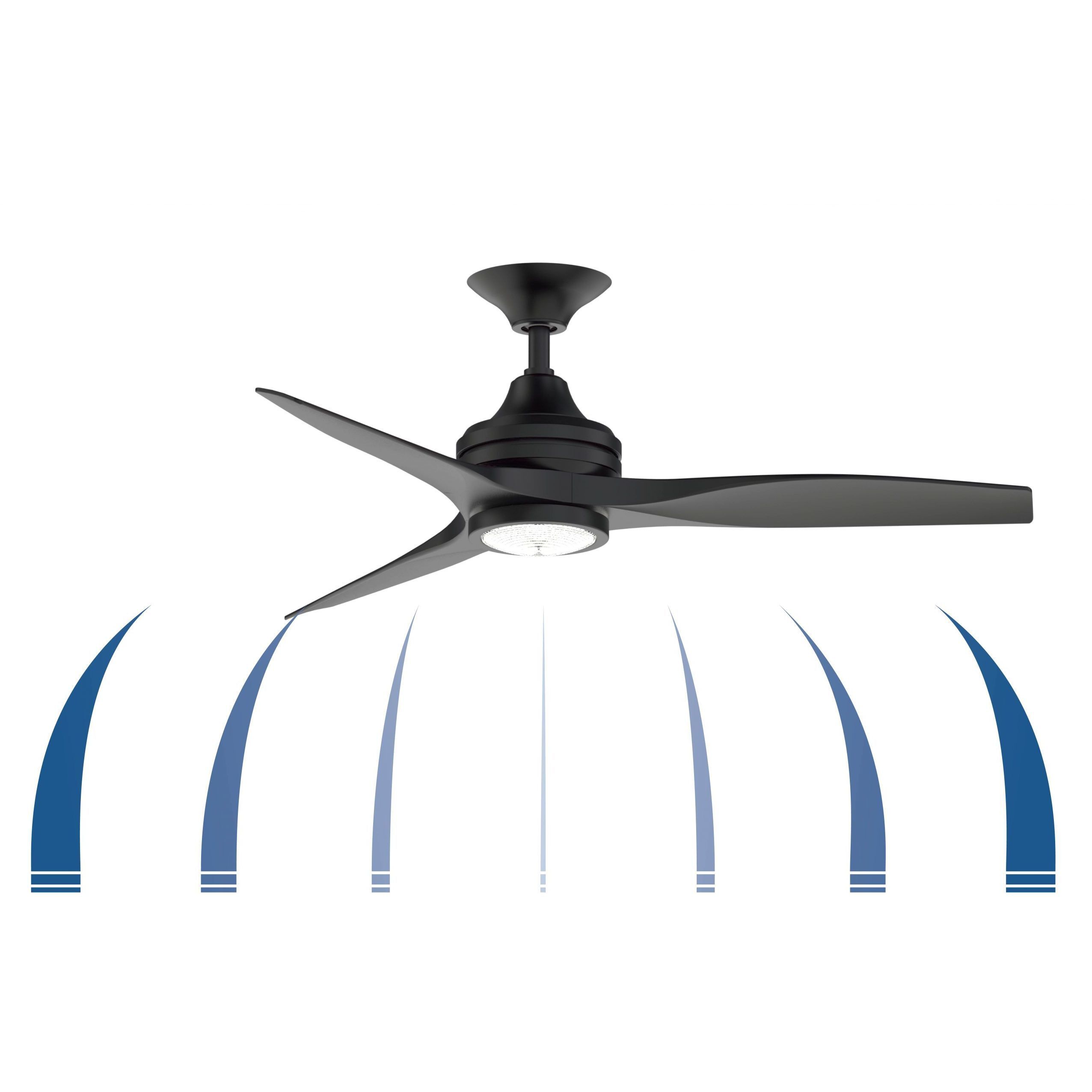 Spitfire Matte White Fan Motor Only, (Motor Only - Blades sold separately)
