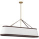 Callahan 6 Light 47.5 inch Luxe Gold Linear Chandelier Ceiling Light