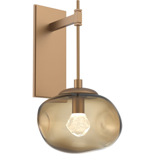 Nova LED LED 10 inch Novel Brass Indoor Sconce Wall Light, Tempo Nebula