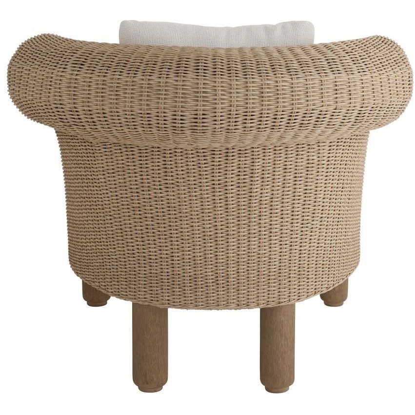 Fielder Pearl and Dune with Wheat Outdoor Lounge Chair
