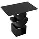 Shape 25 X 24 inch Matte Black Side Table