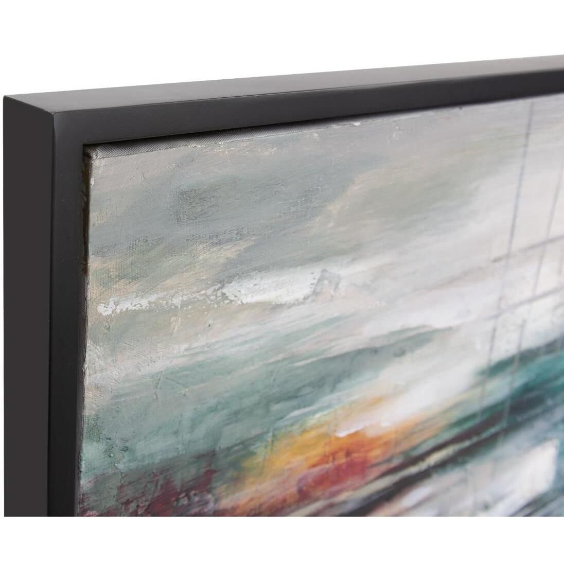 Rustling Of Fall Leaves 61.75 X 41.75 inch Hand Painted Canvas