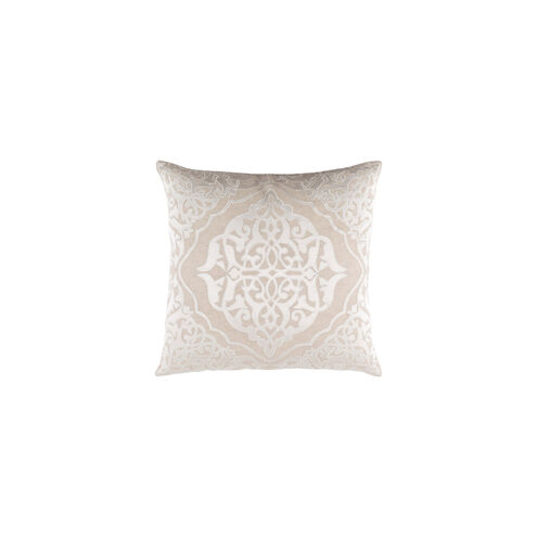 Adelia 20 X 20 inch Khaki/Ivory Pillow Kit