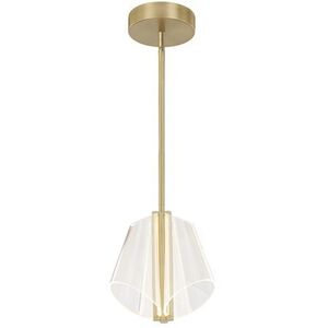 Mulberry 11 inch Pendant Ceiling Light in Brushed Gold