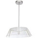 Cone LED 27 inch Brushed Nickel Linear Pendant Ceiling Light
