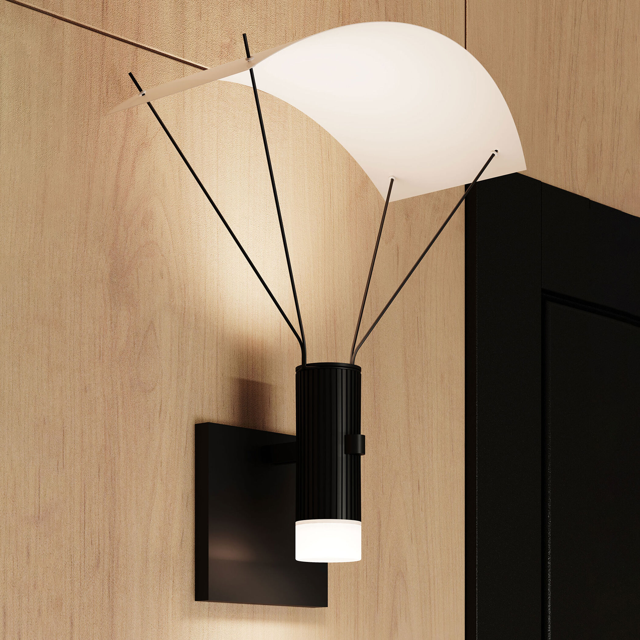 Suspenders LED 11 inch Satin Black Modular Wall Mount Wall Light
