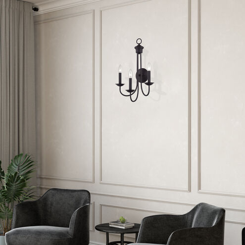 Estate 3 Light 14 inch Bronze Wall Sconce Wall Light