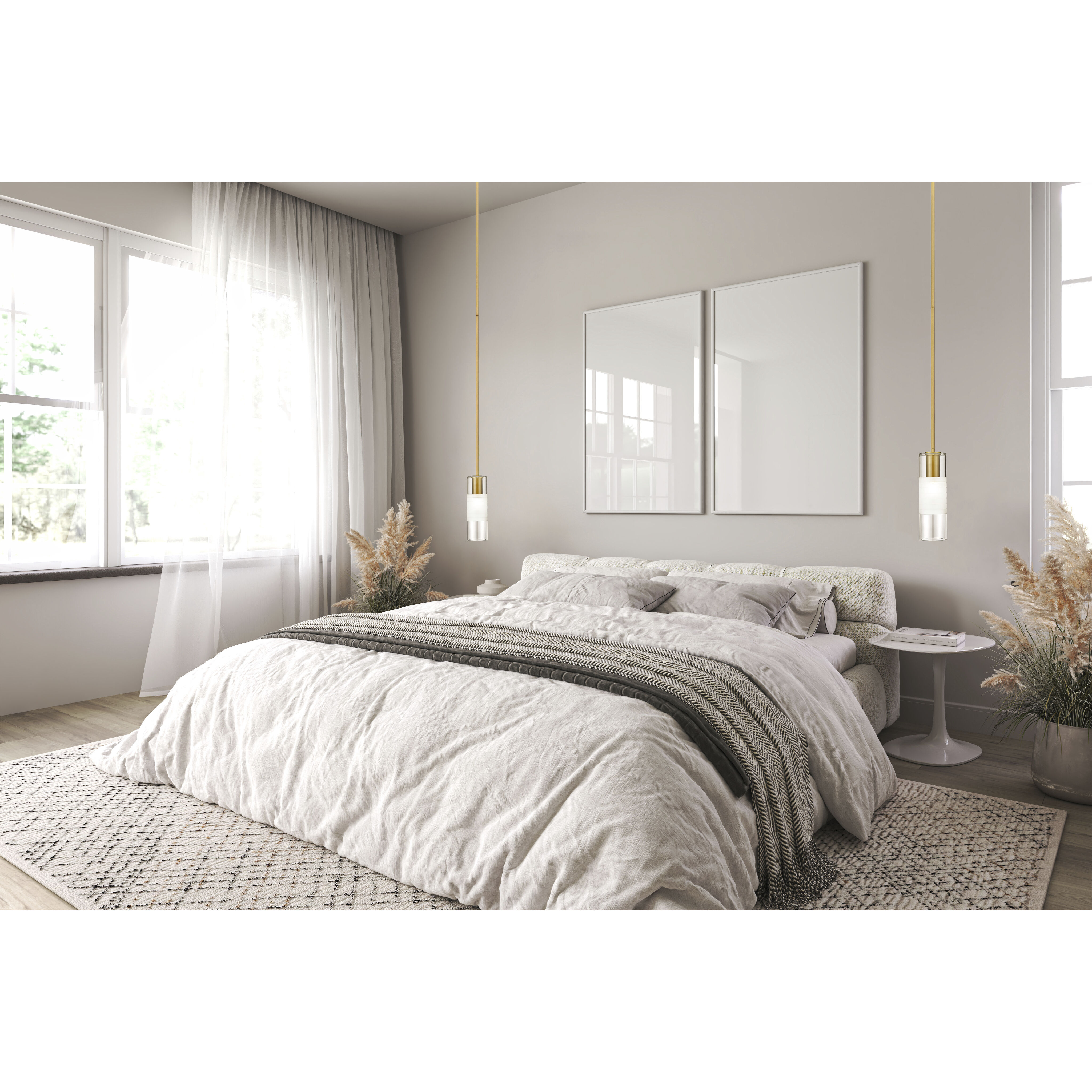 Alton 1 Light 4.75 inch Modern Gold Pendant Ceiling Light