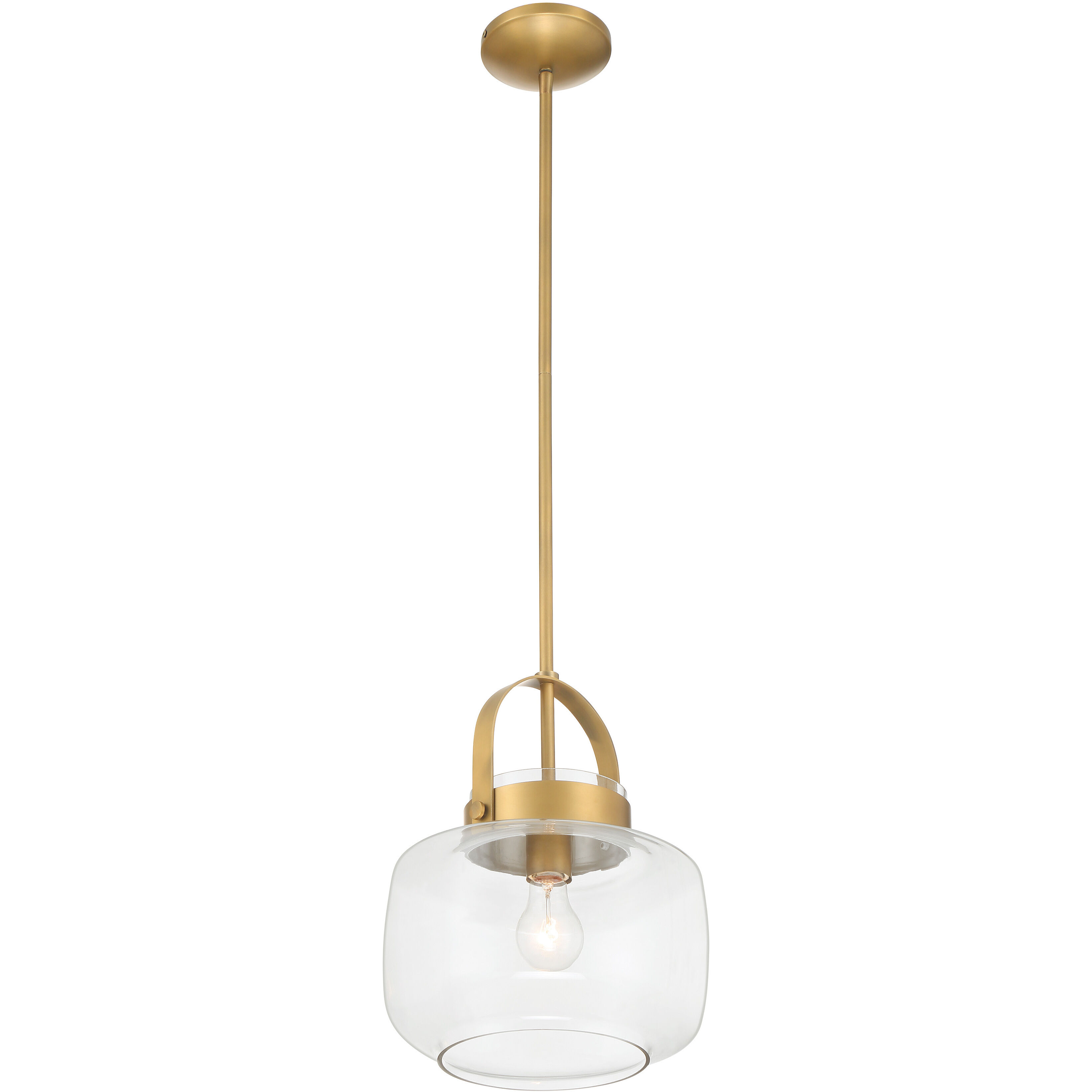 Wickglow 1 Light 11 inch Legacy Brass Pendant Ceiling Light