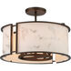 Buchanan 4 Light Hellenic Bronze Semi Flush Mount Ceiling Light