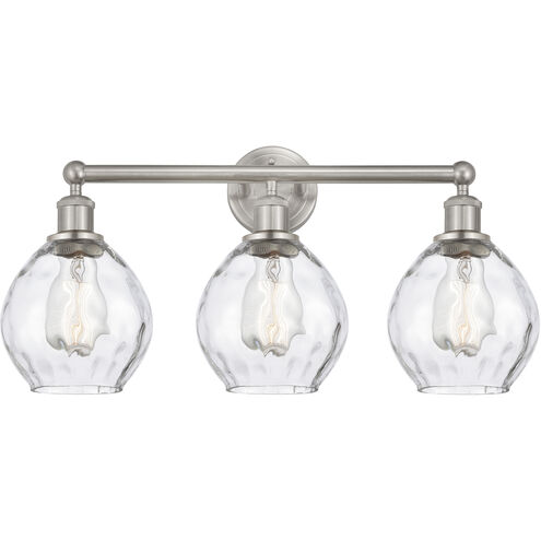 Edison Waverly 3 Light 24 inch Brushed Satin Nickel Bath Vanity Light Wall Light