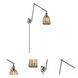 Chatham 30 inch 60.00 watt Satin Nickel Swing Arm Wall Light, Franklin Restoration
