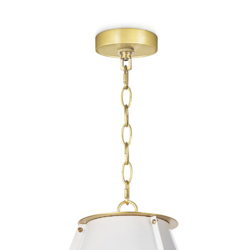French Maid 1 Light 16 inch White Chandelier Ceiling Light, Small