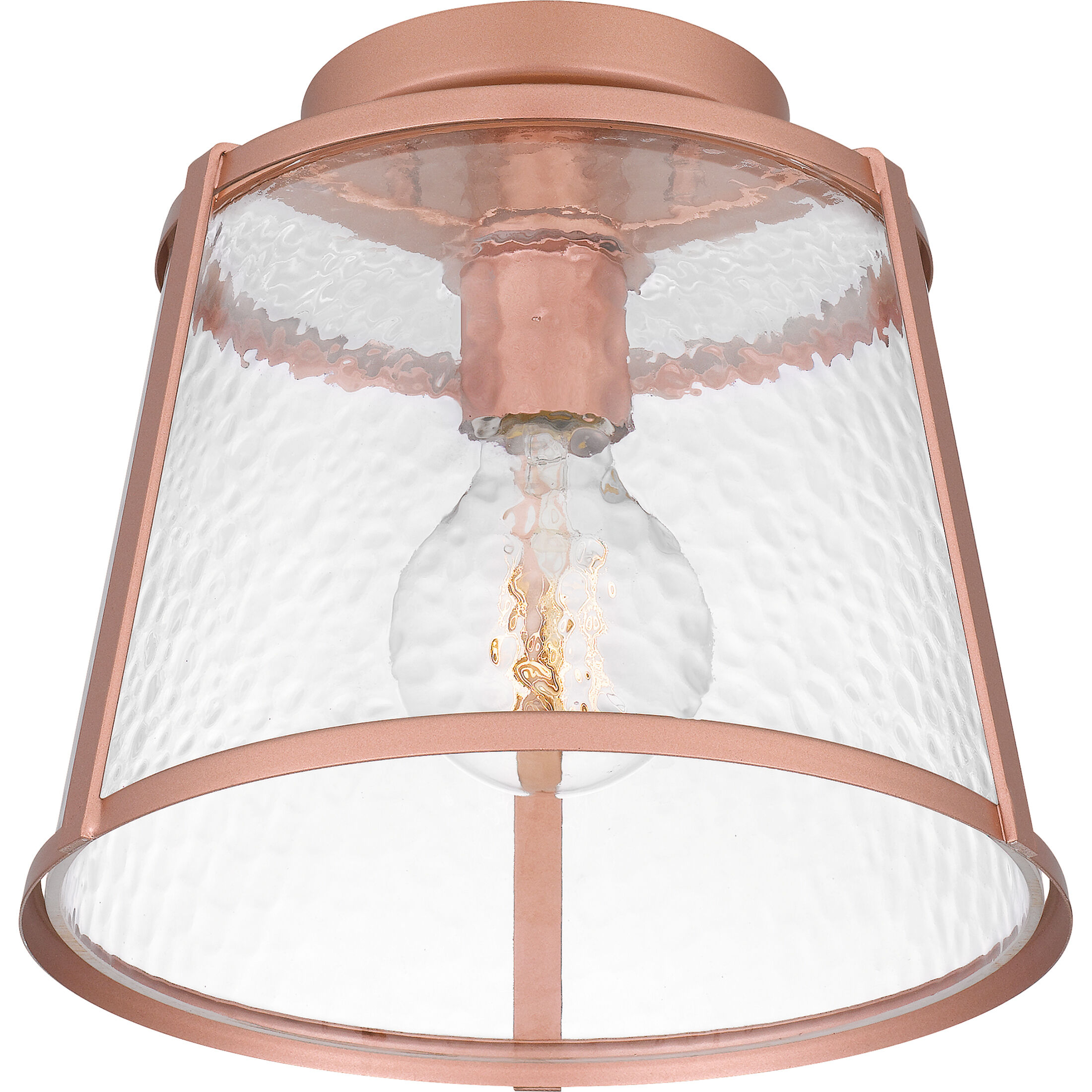 Labrant 1 Light 10.5 inch Matte Rose Gold Semi-Flush Mount Ceiling Light