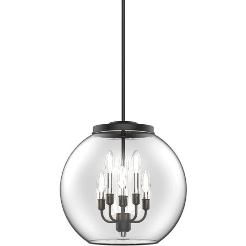 Frontenac 6 Light Multiple Finishes and Graphite Foyer Ceiling Light