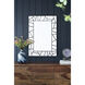Glitter 39.4 X 27.6 inch Black Wall Mirror