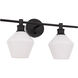 Rochester 2 Light 19 inch Black Wall sconce Wall Light