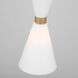 Drew & Jonathan Belcarra 1 Light 8 inch Satin Brass Pendant Ceiling Light