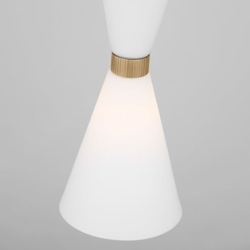 Drew & Jonathan Belcarra 1 Light 8 inch Satin Brass Pendant Ceiling Light