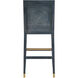 Santos 44 inch Vintage Navy/Performance Barrett Dusk/Satin Brass Bar Stool