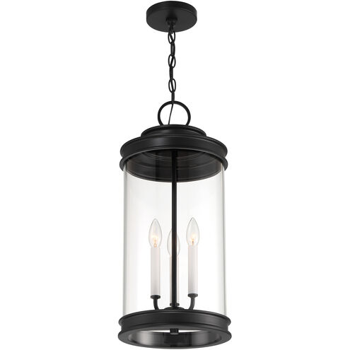 Englewood 3 Light 10.5 inch Black Outdoor Hanging Lantern