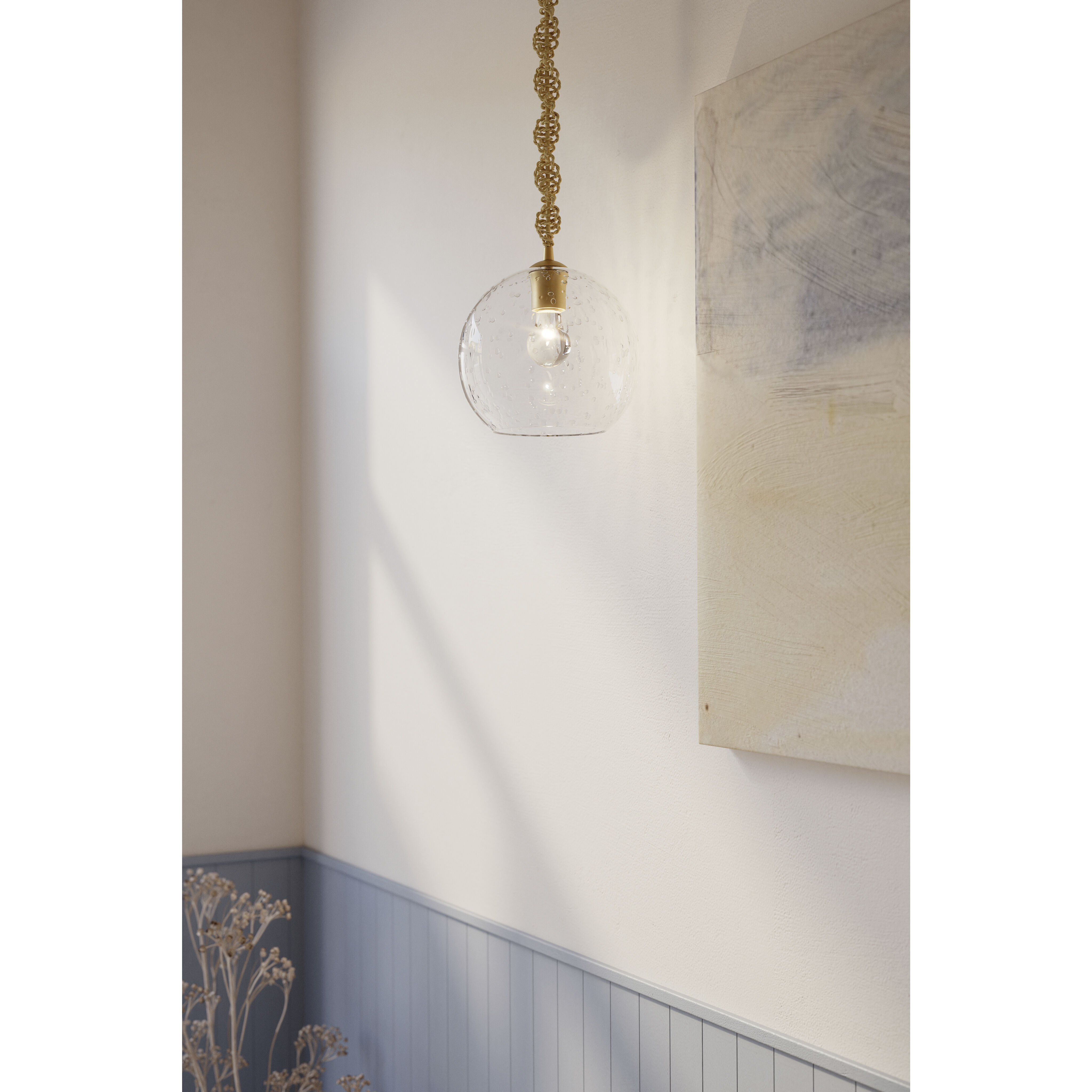 Elyric 1 Light 9.75 inch Legacy Brass Mini Pendant Ceiling Light