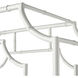 Bamboo Grove 72 X 28.5 X 13.5 inch Textured White with Clear Shelf