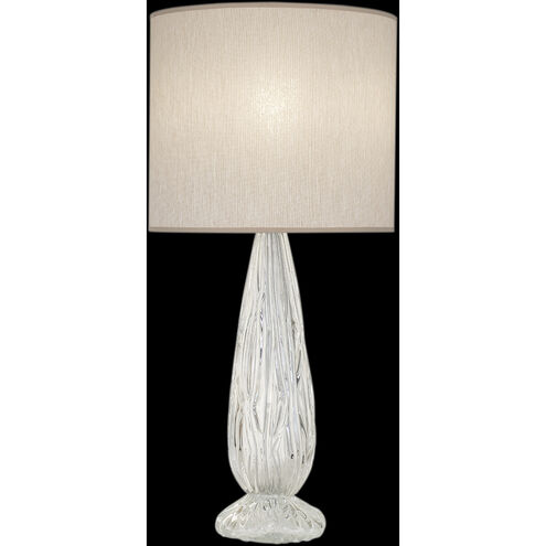 Las Olas 30.5 inch 100 watt Gold Table Lamp Portable Light in Beige Fabric