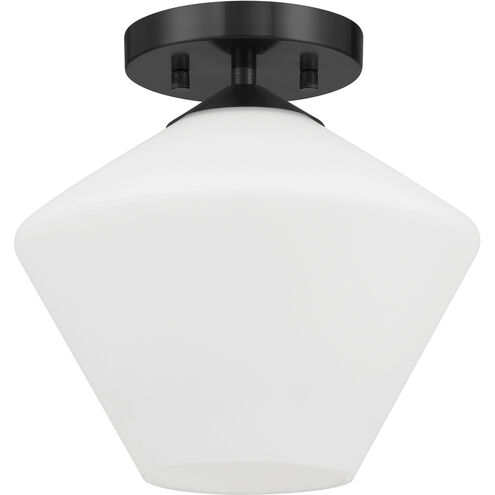 Celestial Valley 1 Light 10 inch Matte Black Flush Mount Ceiling Light, Small
