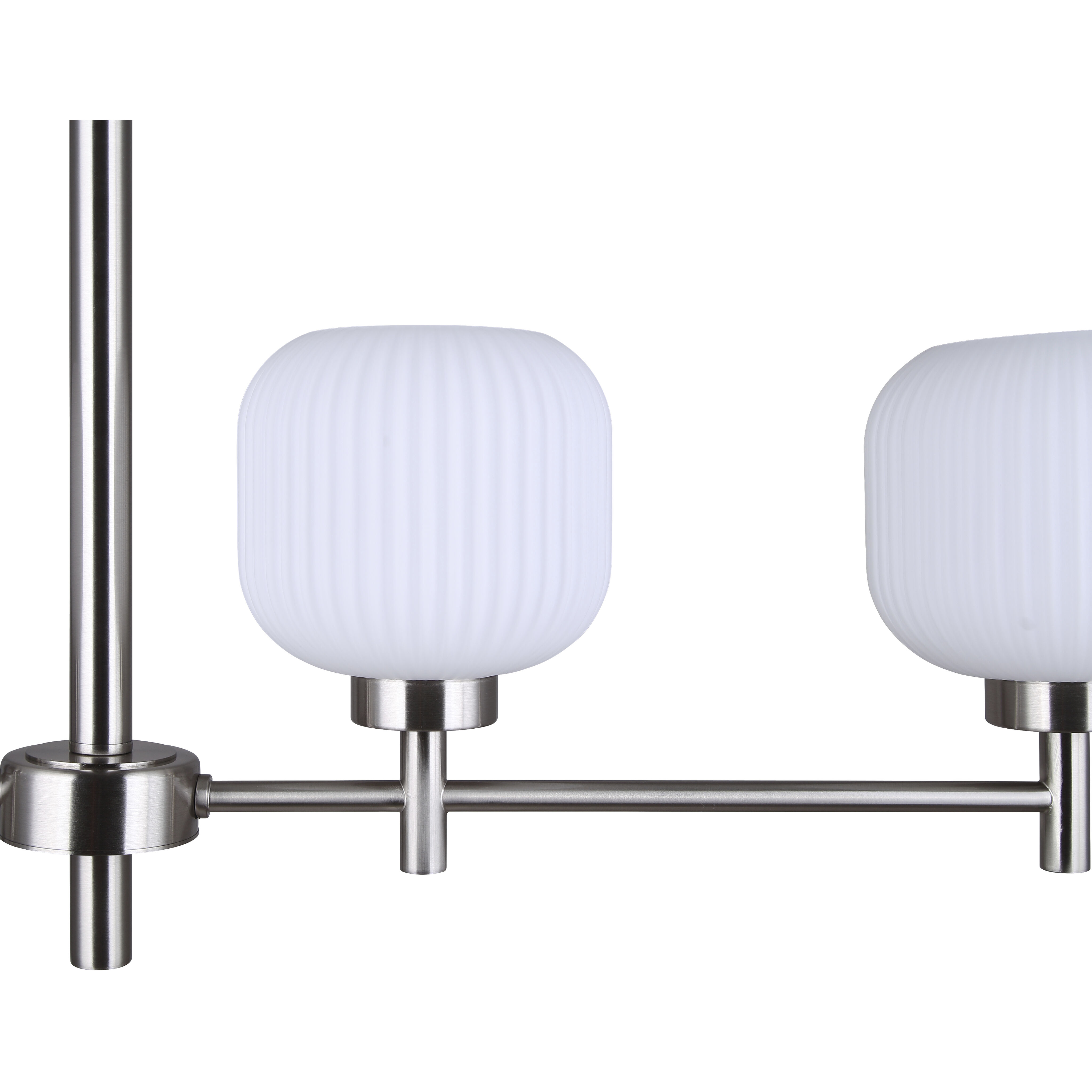 Mallory 4 Light 36.38 inch Brushed Nickel Chandelier Ceiling Light