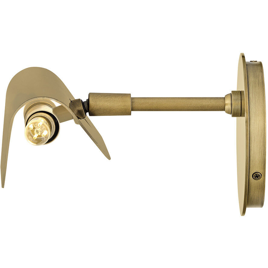 Barrett 9 inch 5.00 watt Heritage Brass Adjustable Accent Light Wall Light