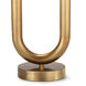 Happy 25 inch 5.00 watt Natural Brass Table Lamp Portable Light