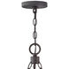 Open Air Sawyer 9 Light 30 inch Sequoia with Iron Rust Outdoor Hanging in Non-LED