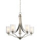 Elmwood Park 5 Light 26 inch Brushed Nickel Chandelier Ceiling Light