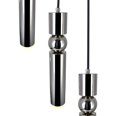 Chime LED 20 inch Polished Nickel Island/Pool Table Light Ceiling Light