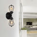 Tomaso 2 Light 5 inch Black Wall Light