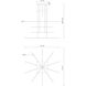 Vega Minor LED 47.25 inch Brushed Nickel Multi-Pendant Ceiling Light