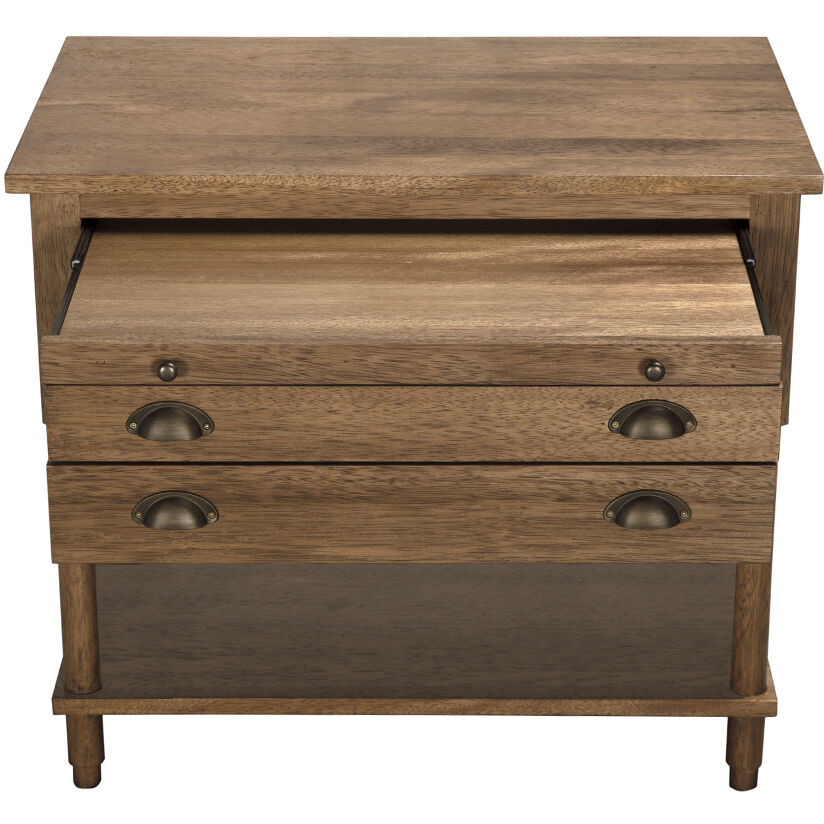 Artemio 32 X 28 inch Dark Walnut Side Table