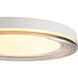 Ondulada LED 19.75 inch Sand White Flush Mount Ceiling Light in Smoky Acrylic