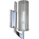 Faceted Sconce Wall Light in Chrome