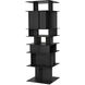 Pisa 77 X 25 X 25 inch Matte Black Shelf