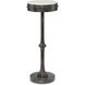Helios 10 inch Antique Black/White Drinks Table