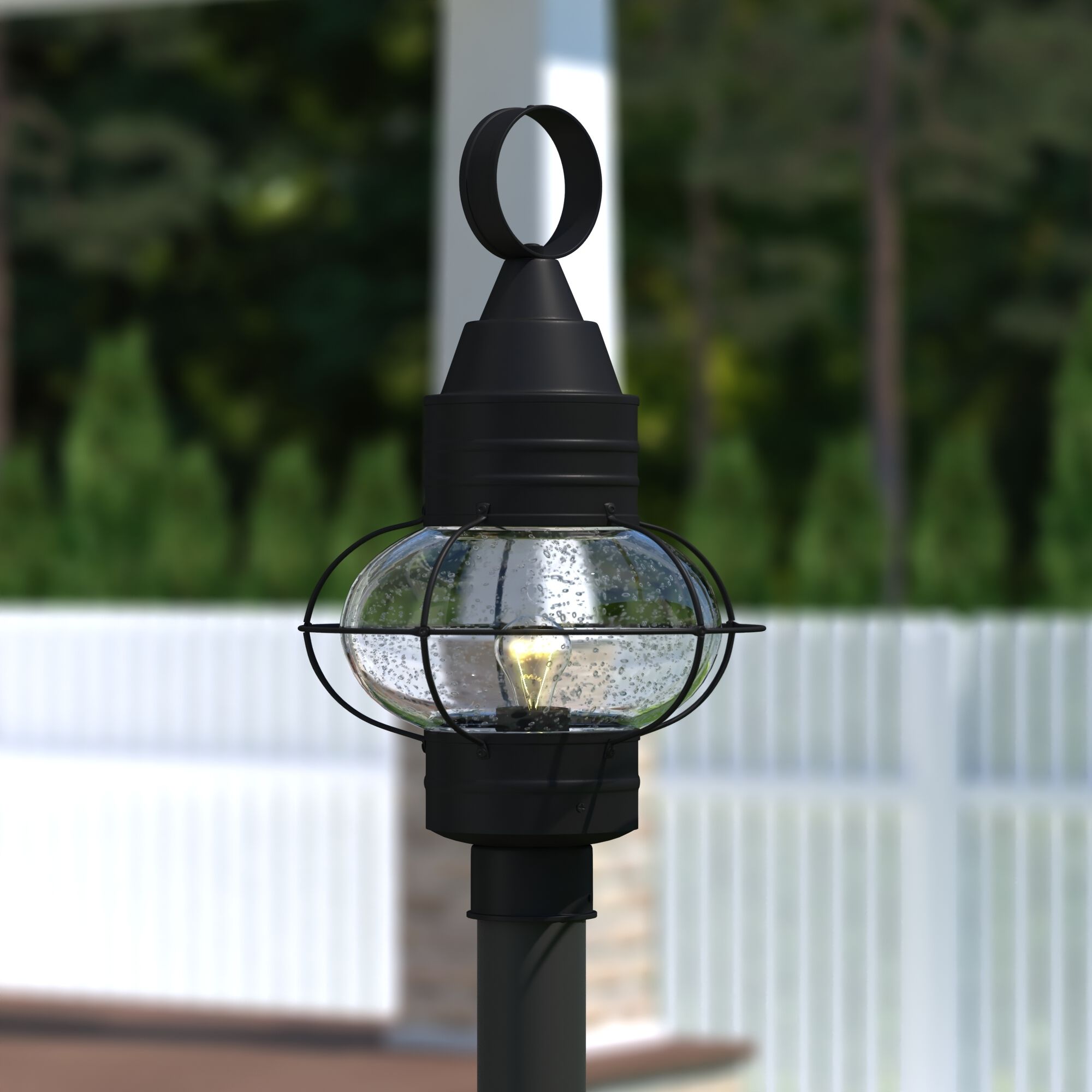 Chatham LED 22.5 inch Textured Black Outdoor Post